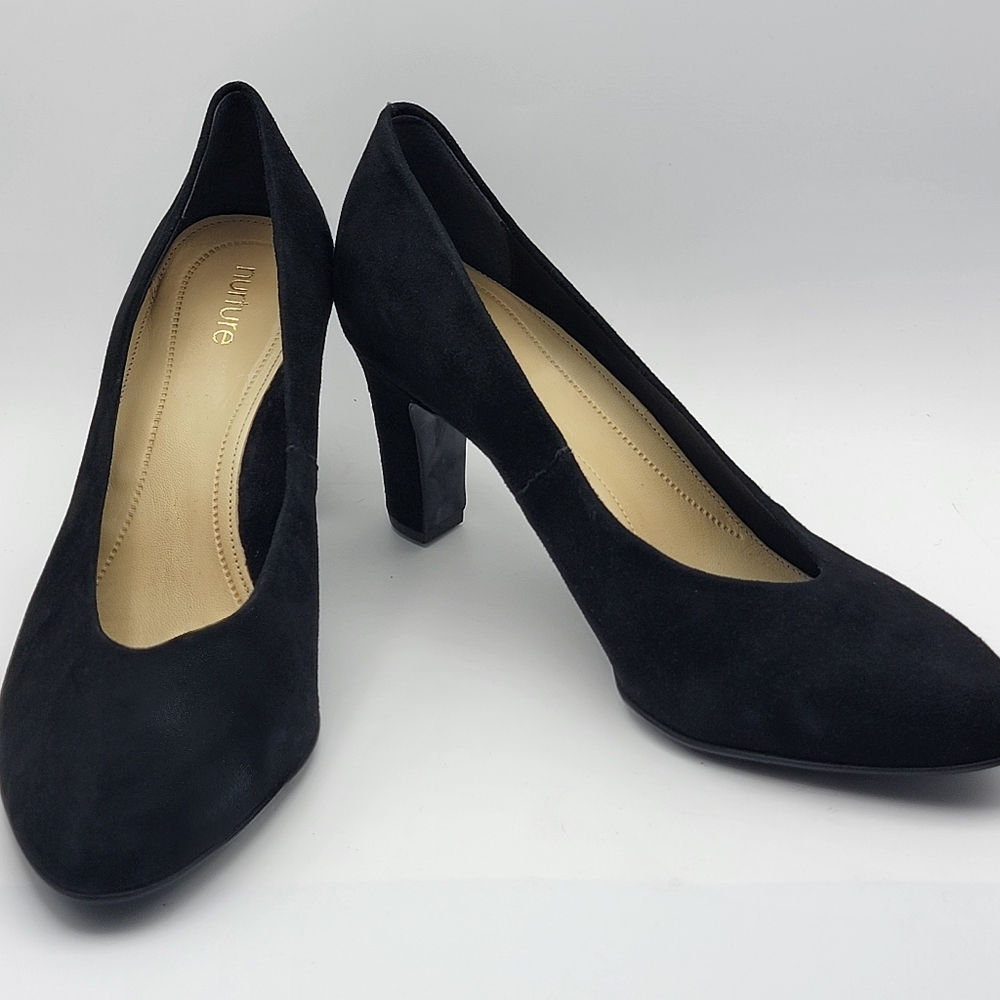 Nurture‎ Black Suede Women's Pumps SIZE 11. #1611